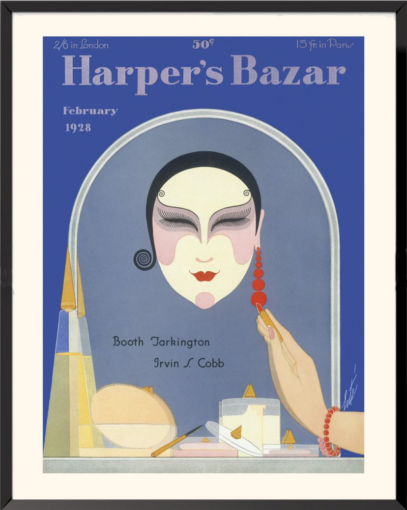 Affiche de la couverture Harper's Bazar février 1928