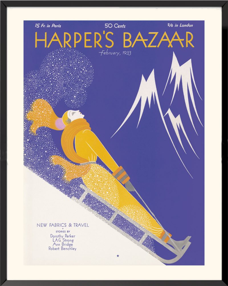 Affiche de la couverture de Harper's Bazaar février 1933