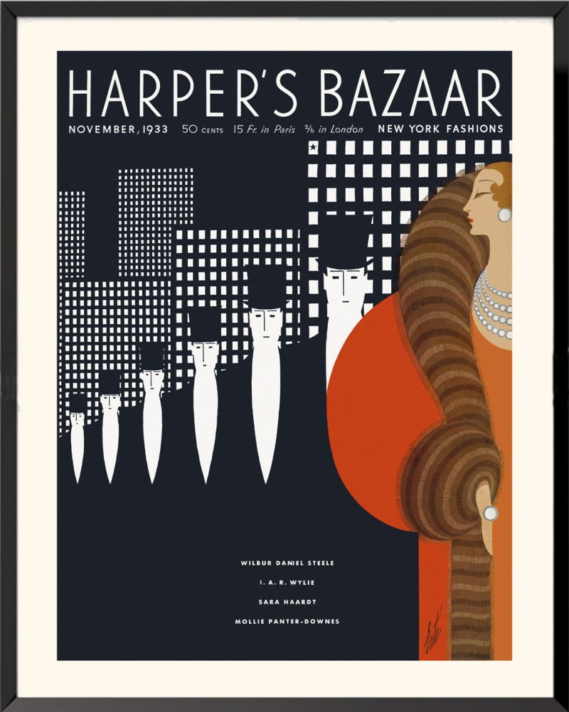 Affiche de la couverture Harper's Bazaar novembre 1933
