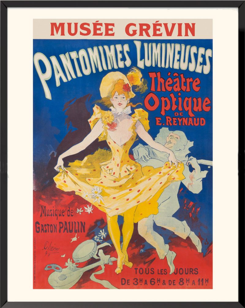Affiche Musée Grévin pantomimes lumineuses Jules Chéret