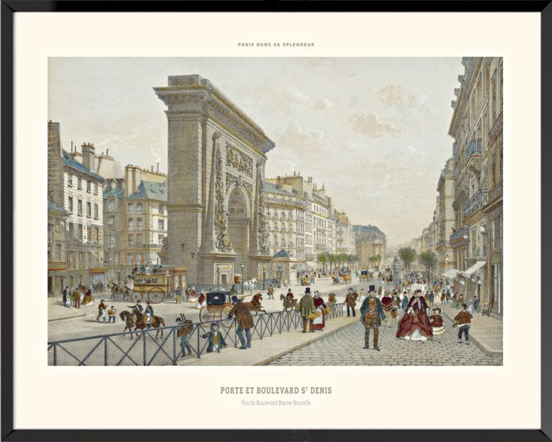 Porte et boulevard Saint-Denis Paris dans sa splendeur