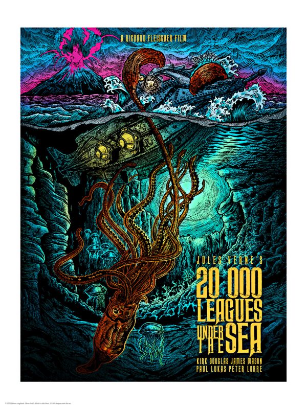 Affiche olivier fertel 20000 leagues under the sea