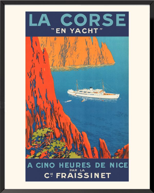 Affiche la Corse en yacht Sandy-Hook