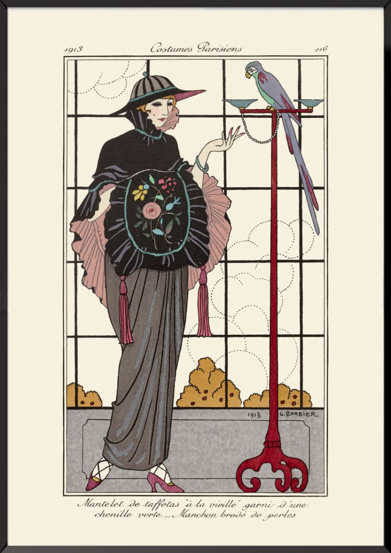 Manteau de taffetas à la vieille Journal des dames et des modes