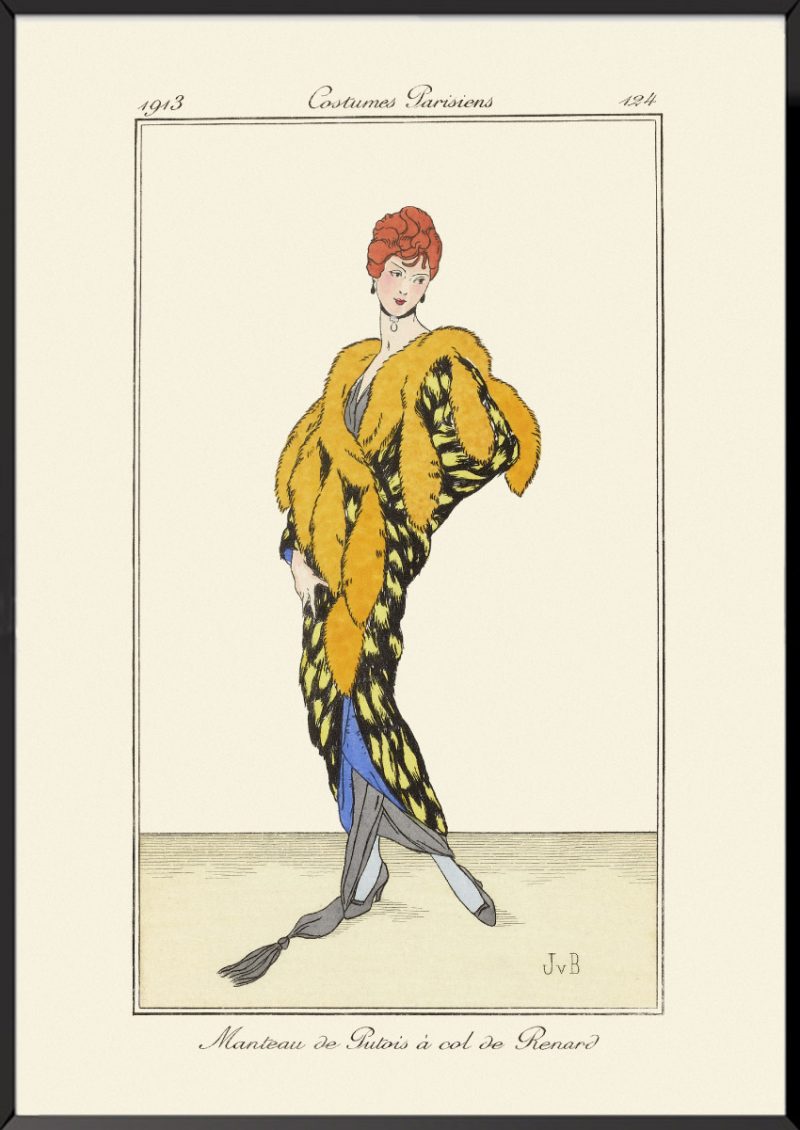 Journal des Dames et des Modes Manteau de putois