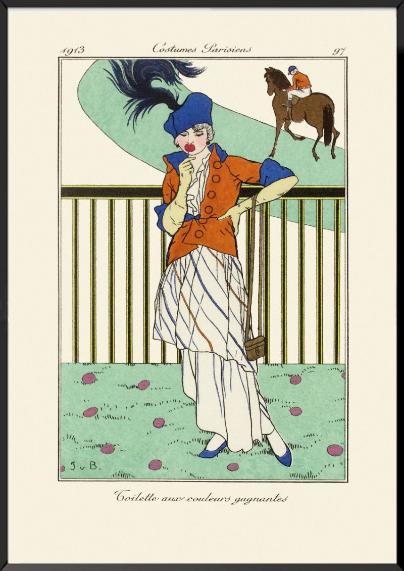 Toilette aux couleurs gagnantes Journal des modes et des dames