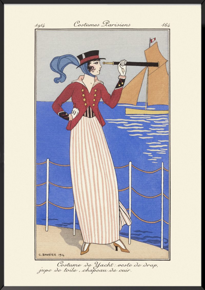 Illustration Journal des dames et des modes Costume de yacht