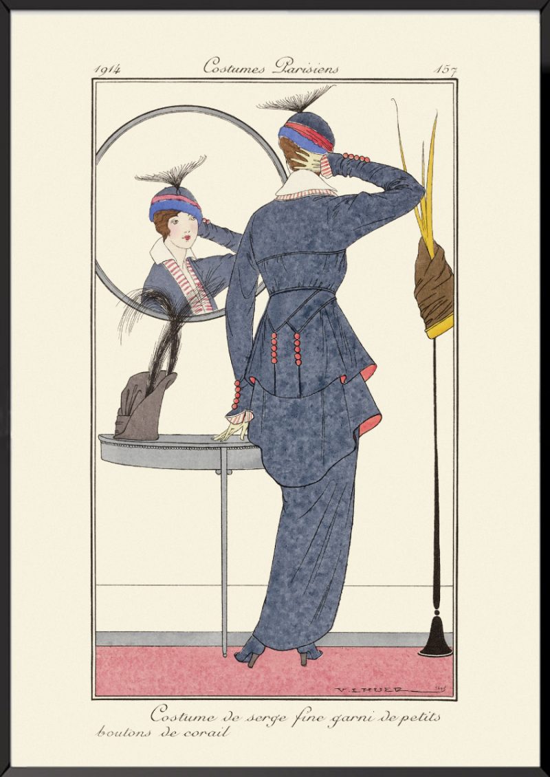 Illustration Journal des dames et des modes Costume de serge fine