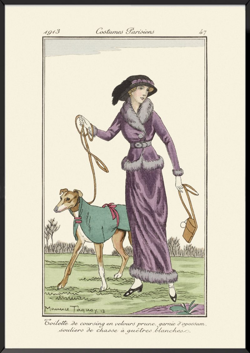 Illustration Journal des dames et des modes Toilette de coursing