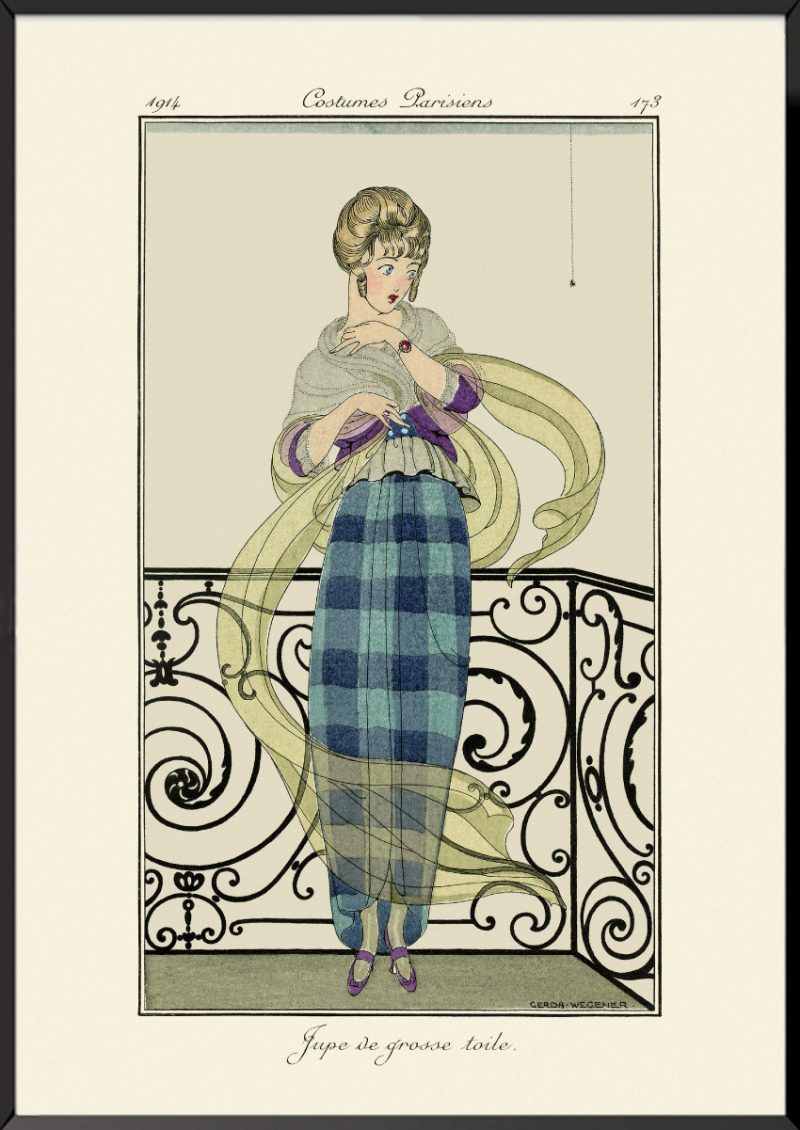 Illustration Jupe de grosse toile Journal des dames et des modes