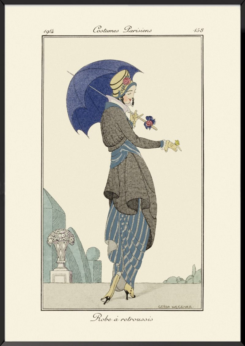 Illustration Robe à retroussis Journal des dames et des modes