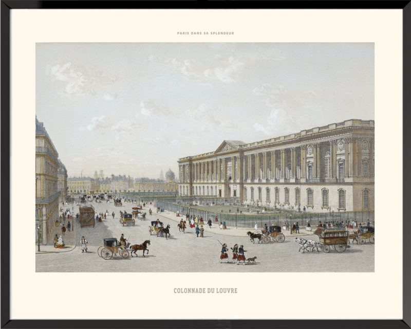Illustratio, Colonnades du Louvre Paris dans sa splendeur