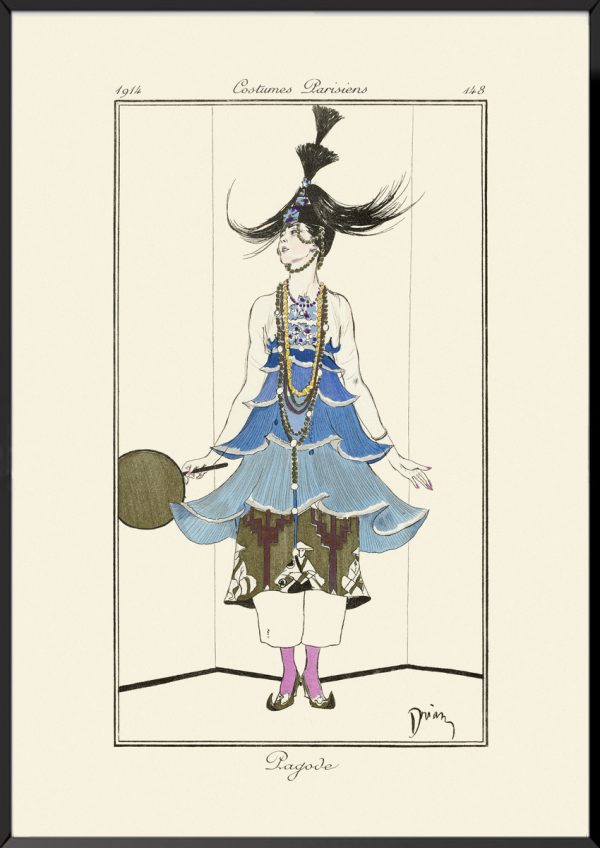 Illustration Pagode Journal des dames et des modes