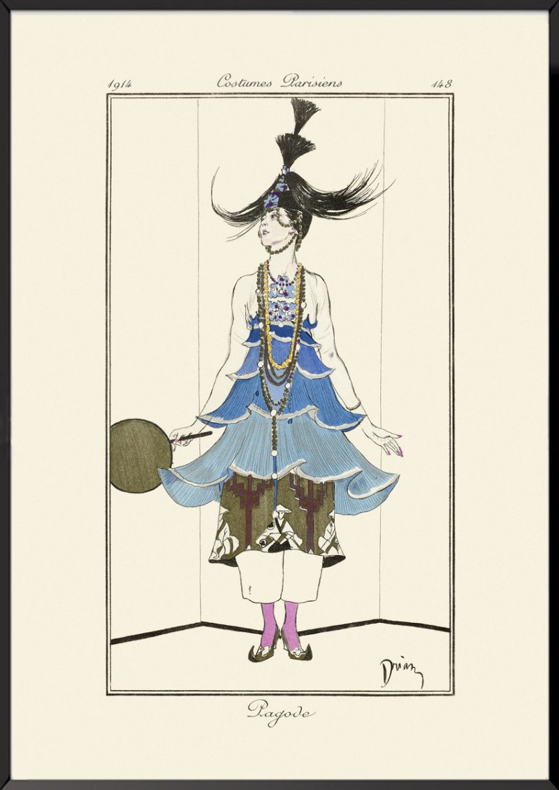 Illustration Pagode Journal des dames et des modes