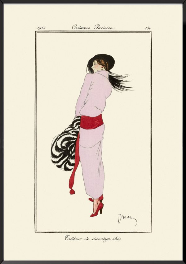 Illustration tailleur de duvetyn ibis Journal des dames et des modes