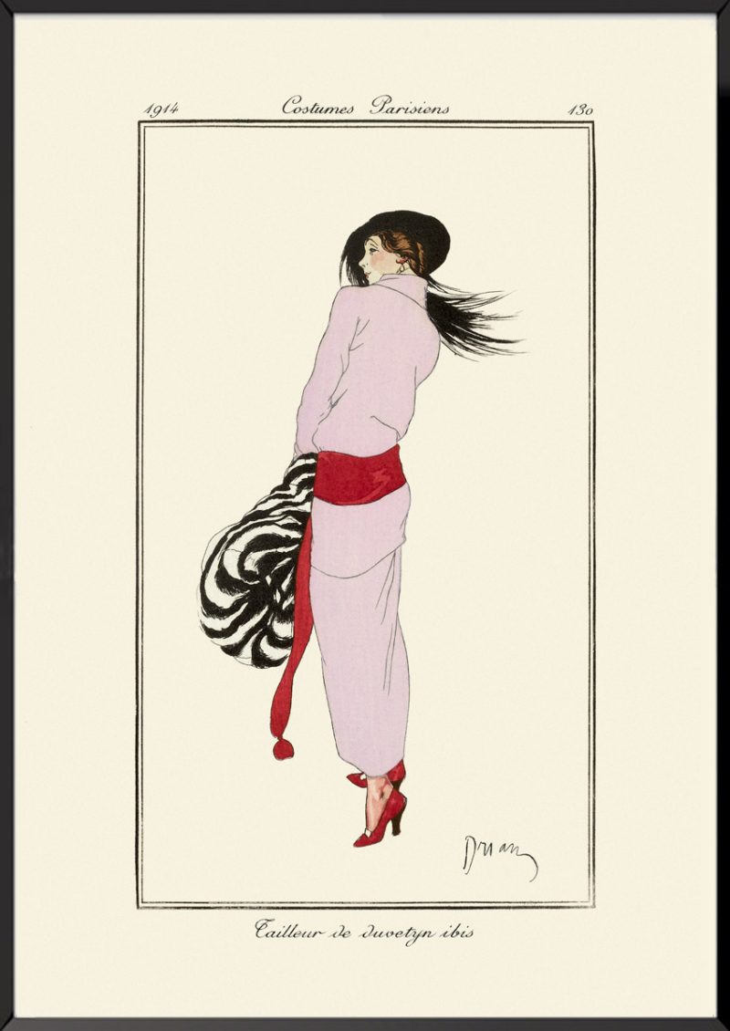 Illustration tailleur de duvetyn ibis Journal des dames et des modes