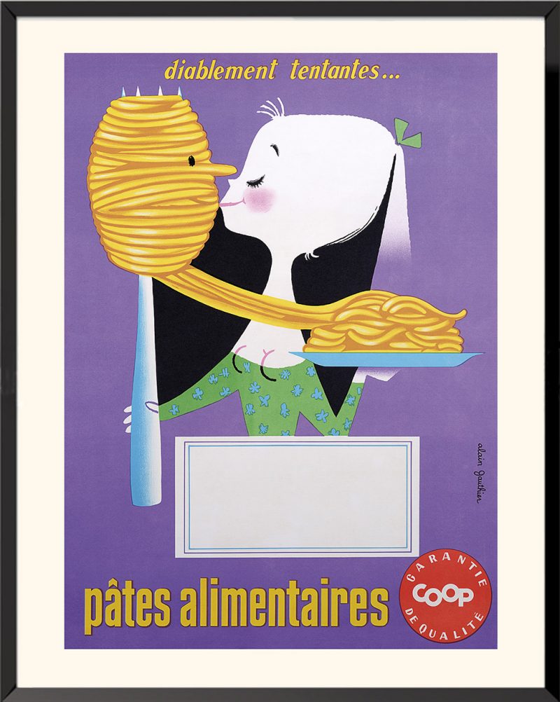 Affiche Pâtes alimentaires COOP Alain Gautier