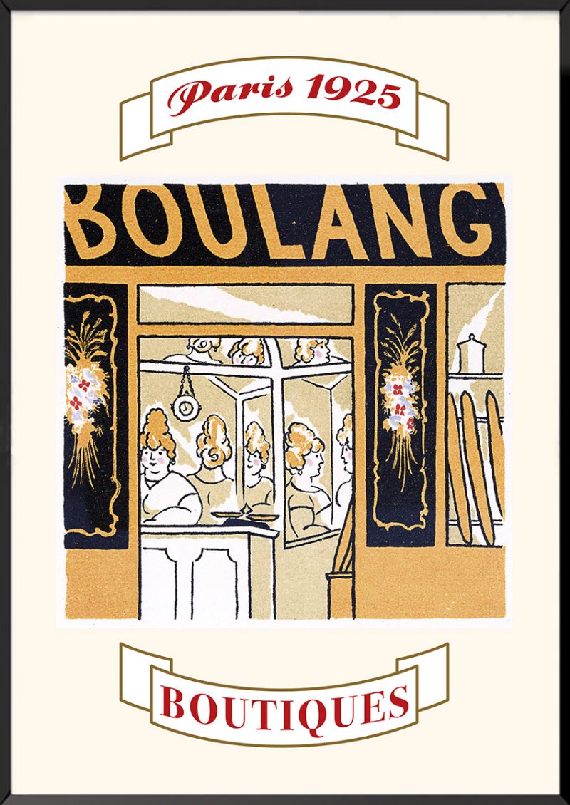 Illustration Boulangerie Boutiques de Paris Lucien Boucher