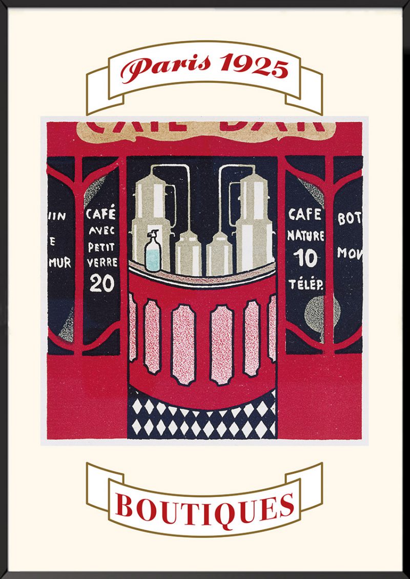 Illustration Boutiques de Paris Café Lucien Boucher