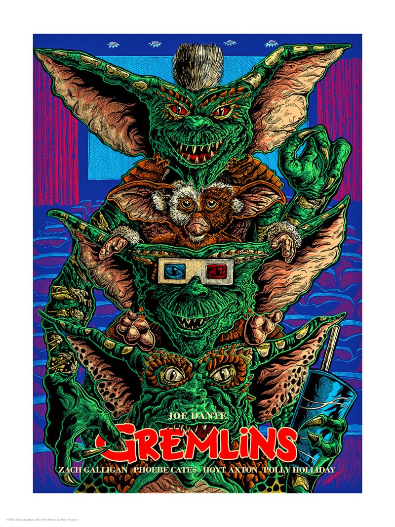 Affiche Hommage à Joe Dante Gremlins limited editions