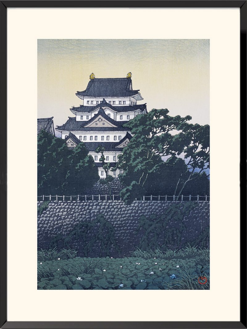 Illustration Le château de Nagoya Hasui