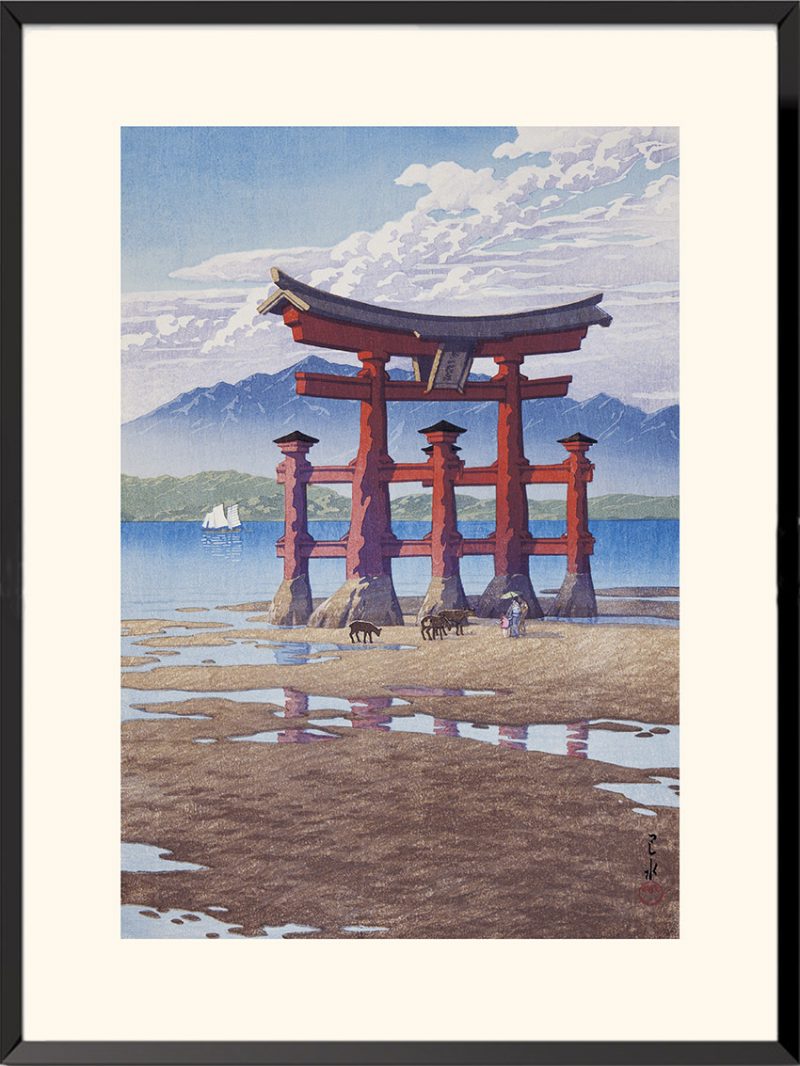 Illustration Le Grand Torii Hasui