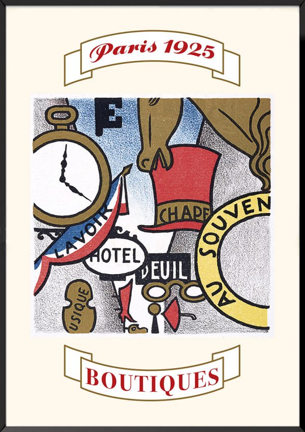 Illustration Les enseignes Boutiques de Paris Lucien Boucher
