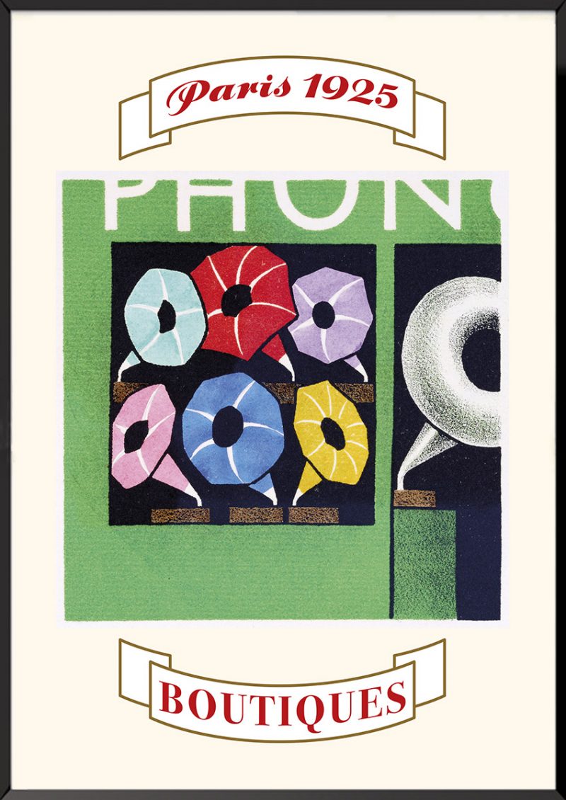 Illustration Les phonographes Boutiques de Paris Lucien Boucher