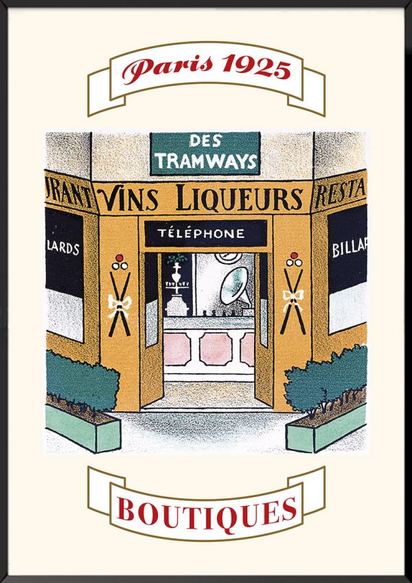 Illustration Vins liqueurs Boutiques de Paris Lucien Boucher