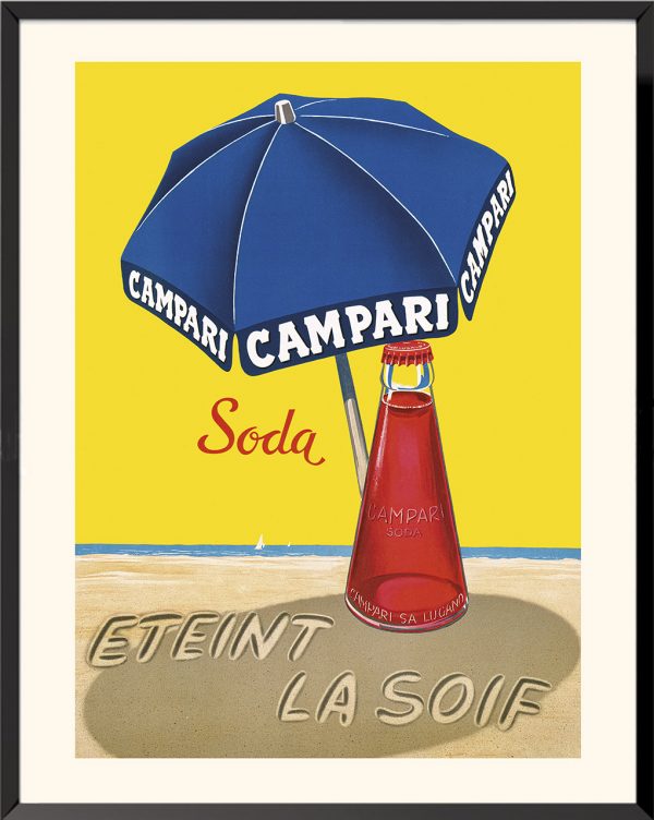 Affiche Campari éteint la soif