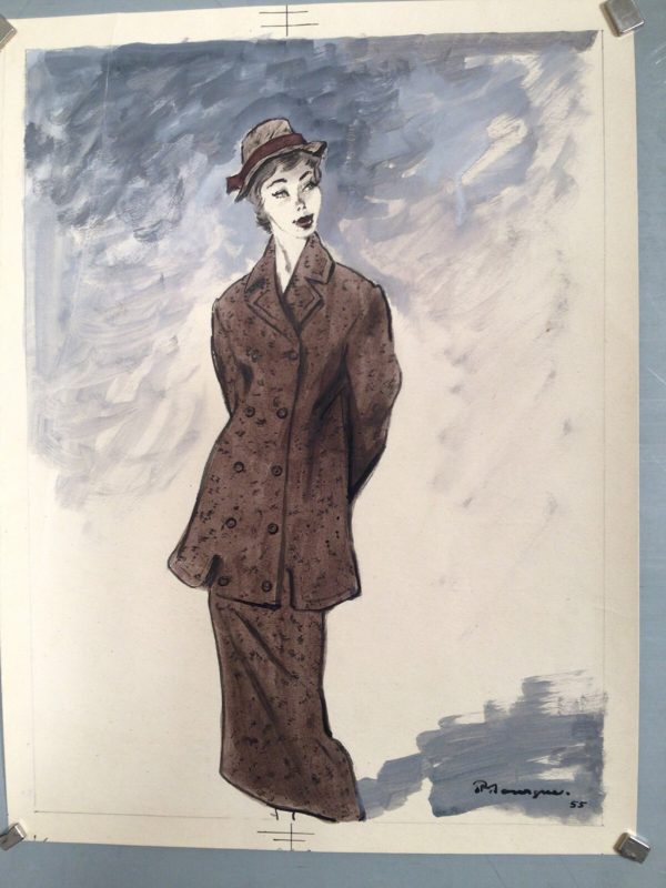 Dessin mode Pierre Mourgue