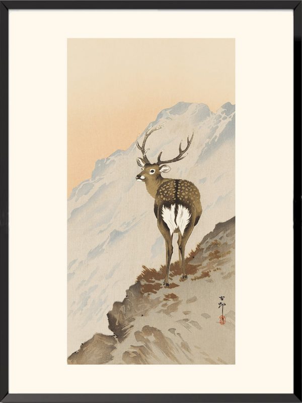 Illustration Cerf Ohara Koson