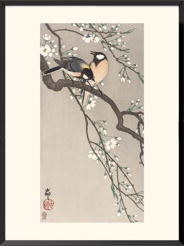 Mésanges charbonnières, Ohara Koson — KOS33